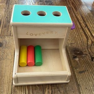 Lovevery peg drop baby toy